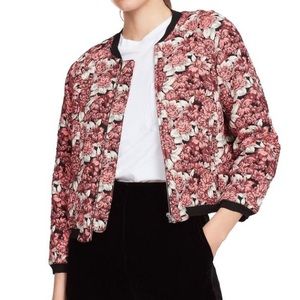 Sandro "Evora rose" bomber jacket.